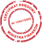 Certyfikat Księgowy Ministra Finansów Nr 12041/2005